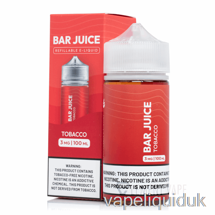 Tobacco - Bar Juice - 100mL 0mg Vape Liquid